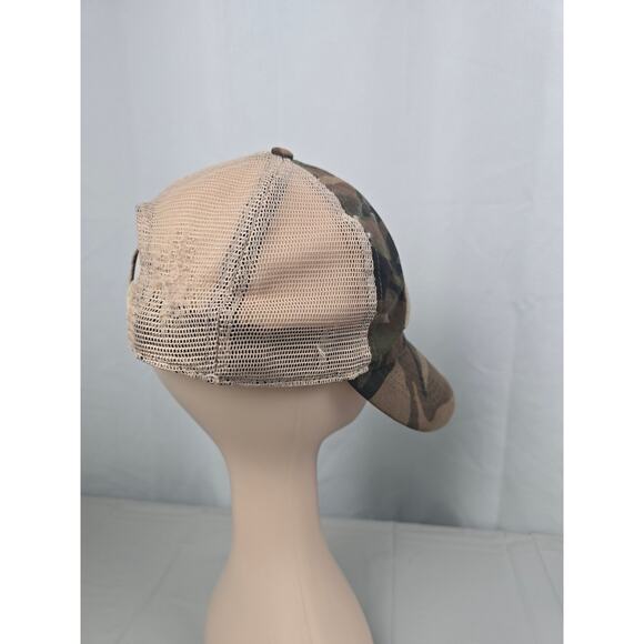 Carolina Panthers NFL‎ Team Apparel Camo Trucker Hat Snapback Adjustable - Picture 8 of 16